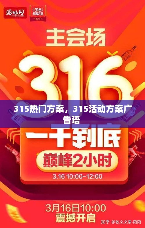 315热门方案，315活动方案广告语 