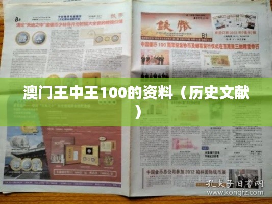 澳门王中王100的资料（历史文献）