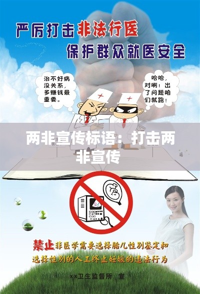 两非宣传标语：打击两非宣传 