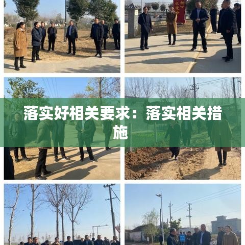 落实好相关要求：落实相关措施 