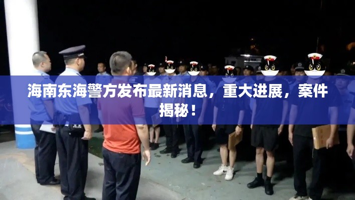 海南东海警方发布最新消息，重大进展，案件揭秘！