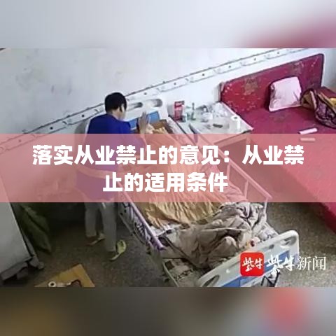 落实从业禁止的意见：从业禁止的适用条件 