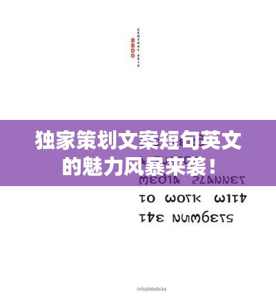 独家策划文案短句英文的魅力风暴来袭!