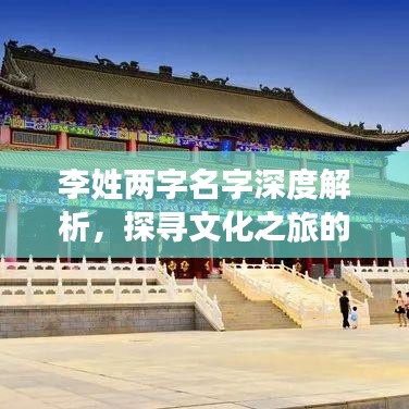 李姓两字名字深度解析,探寻文化之旅的起源与内涵