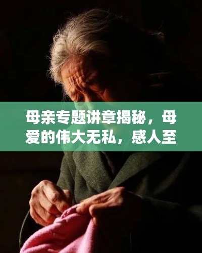 母亲专题讲章揭秘，母爱的伟大无私，感人至深的故事